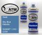 Preview: Saab, Sky Blue Metallic, WA889T / 318 / GOM: 400ml Sprühdose + 400ml Klarlack - Set, von ATW Autoteile West.